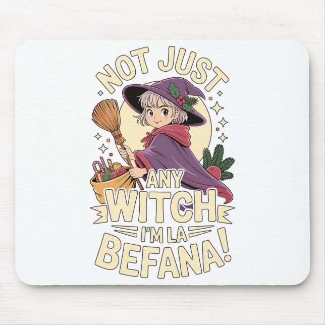 “not Just Any Witch, I’m La Befana” Funny Italian  Musmatta (Framsidan)