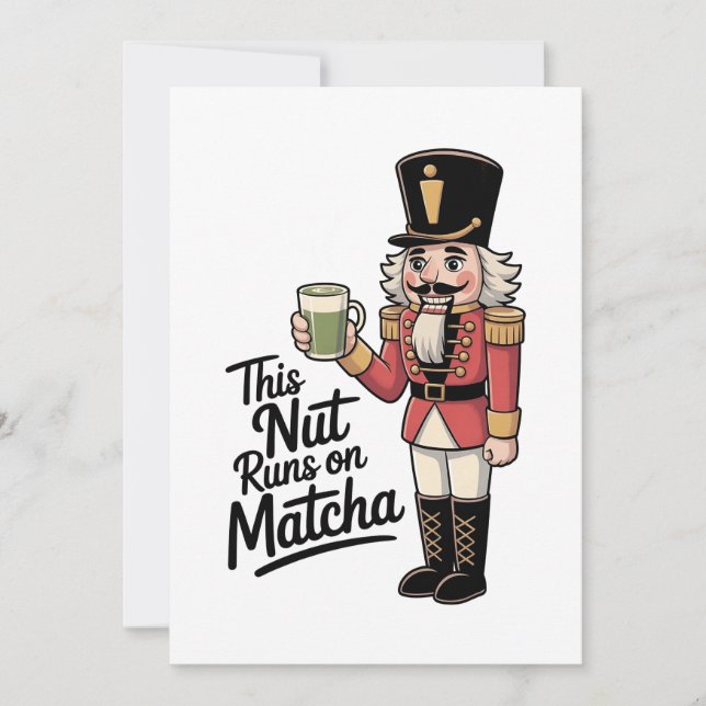 Nöt kör på Matcha-julklackaren Julkort (Framsida)