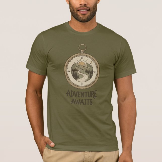 Not Lost Exploring Alternate Routes Adventure T Shirt (Framsida)