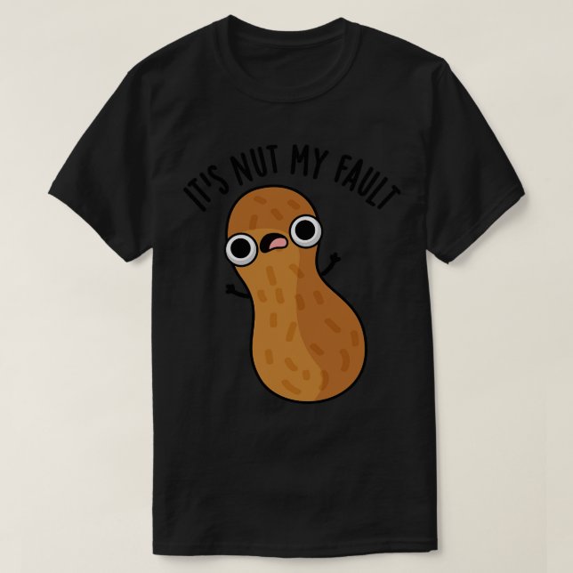 Nöt Mitt fel i min underliga Peanut Pun T Shirt (Design framsida)
