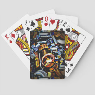 Nöt och Bults-poppkonst Casinokort