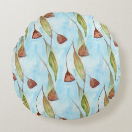 Nöt och Löv Rund Kudde