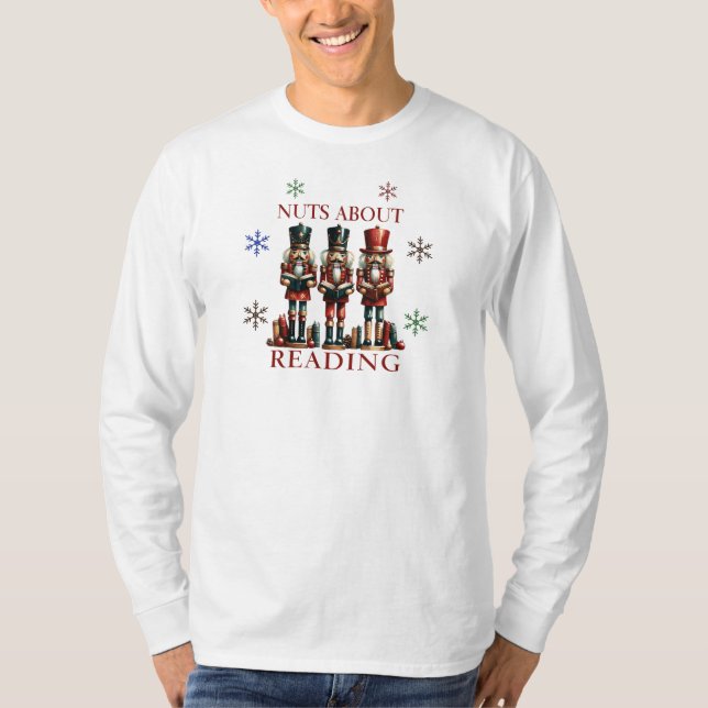 Nöt om att läsa Långärmad T-Shirt (Framsida)
