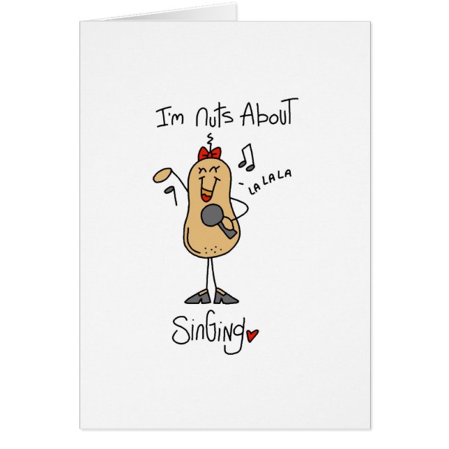 Nöt om att sjunga hälsningskort (Framsidan)