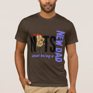 Nöt om att vara en ny pappa 1 (blått) tee shirt
