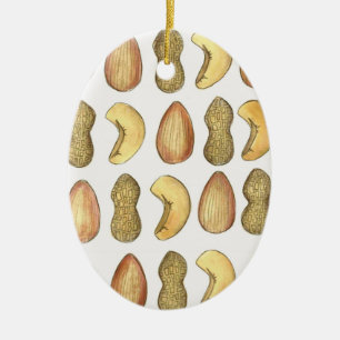 Nöt om din Peanut Almond Valentindag Julgransprydnad Keramik