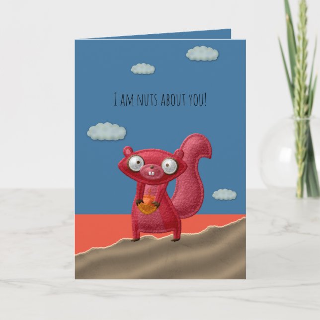 Nöt om ditt Valentine Card Kort (Framsida)