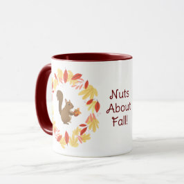 Nöt Om Fall Squirrel Mugg