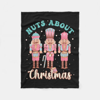 Nöt Om julens Roligt Pastel-julklapp Fleecefilt