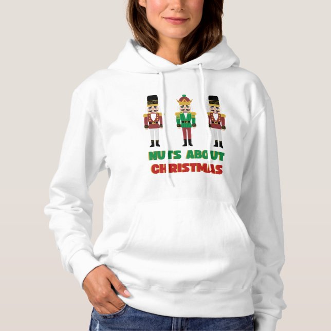 Nöt Om julhoodie Nutcracker Festive T Shirt (Framsida)