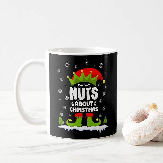 Nöt Om julklapp Julafton Elf Gift Kaffemugg (Med munk)