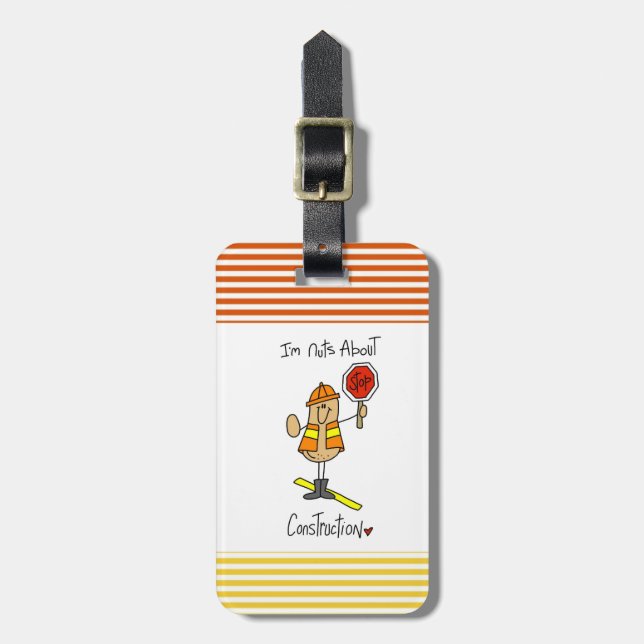 Nöt om konstruktionsT-tröja och gåvor Bagagebricka (Vertikal Framsida)