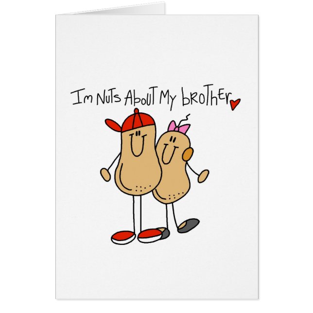 Nöt om min broderT-tröja och gåvor Hälsningskort (Framsidan)