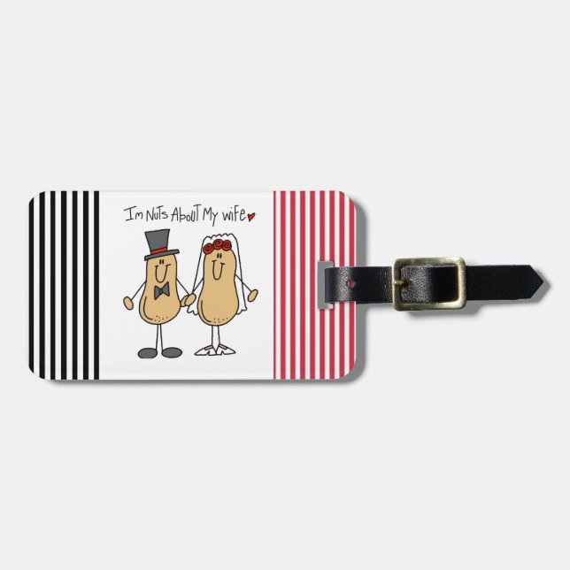 Nöt om min fruT-tröja och gåvor Bagagebricka (Horisontell Framsida)