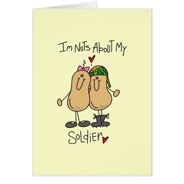 Nöt om min soldatT-tröja och gåvor OBS Kort (Framsidan)