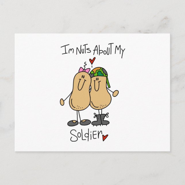 Nöt Om Mina soldat T-shirts och presenter Vykort (Framsida)