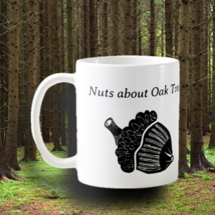 Nöt om Oak Träd Acorn Kaffemugg