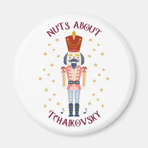 Nöt Om Tchaikovsky Nutcracker Music White Magnet