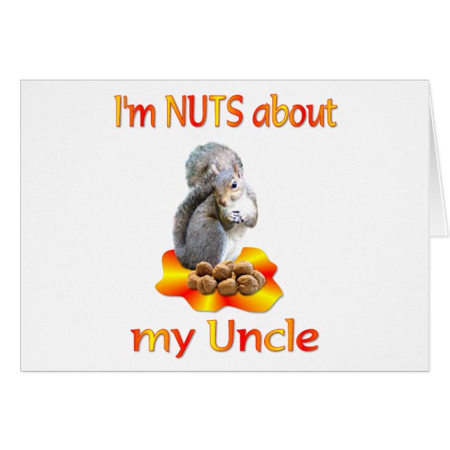 Nöt om Uncle Hälsningskort (Framsidan Horizontal)