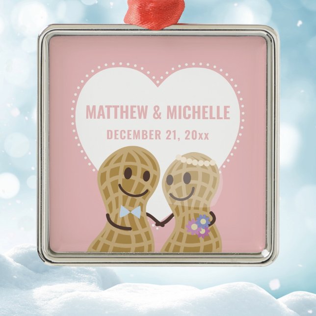 Nöt om varandra Första jul tillsammans Julgransprydnad Metall (Skapare uppladdad)