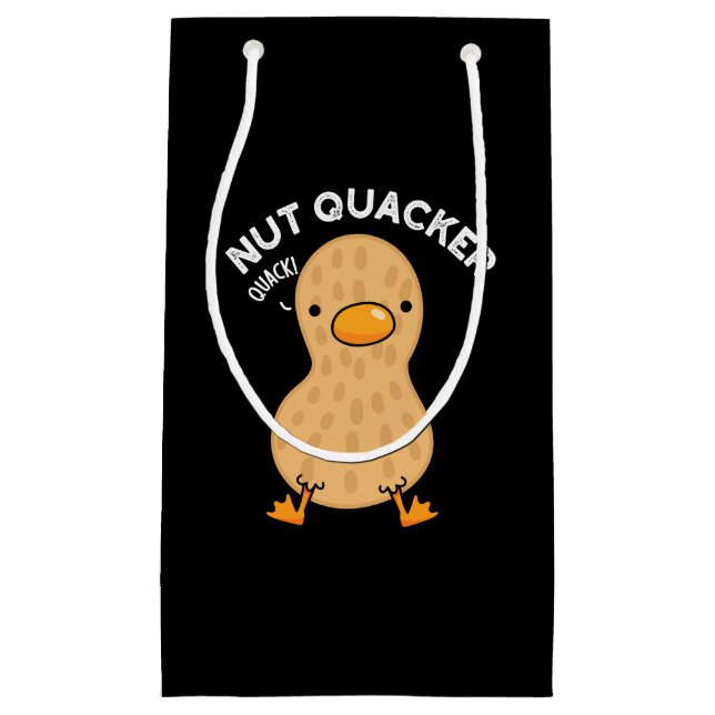 Nöt Quacker Funny Peanut Puns Mörk BG (Framsidan)
