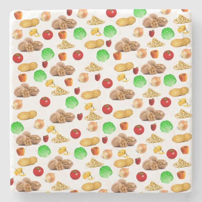 Nöt Salad Marble Stone Underlägg (Framsidan)