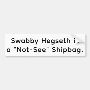 Not-See Shipbag Hegseth Hankamer Artjunkhaus Kärle Bildekal