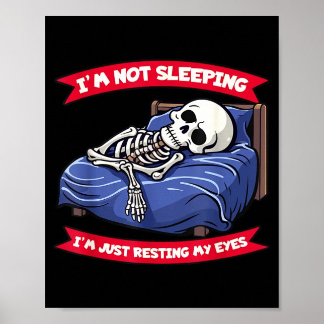 Not Sleeng Im Just Resting, My Eyes Funny Fathers  Poster (Framsidan)