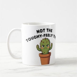 Not The Touchy-Feely Type Cactus | Funny Introvert Kaffemugg