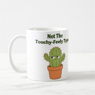 Not The Touchy-Feely Type Cactus | Funny Introvert Kaffemugg