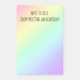 "Not till Self" Funny Quarantine Post-it Notes Block