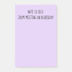 "Not till Self" Funny Quarantine Post-it Notes Block
