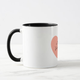 Not Today Heart Mug | Minimal Everyday Coffee Cup Mugg
