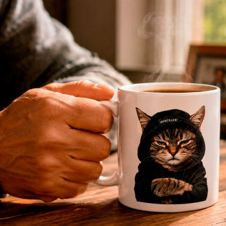 Not Today, Human – Funny Grumpy Cat Kaffemugg