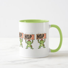 Not Today! Nope Frog Sticker Mugg