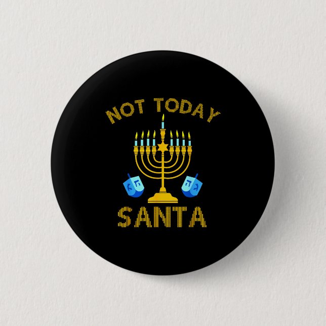 Not Today Santa Funny Hanukkah Pajama Menorah Jewi Knapp (Framsida)