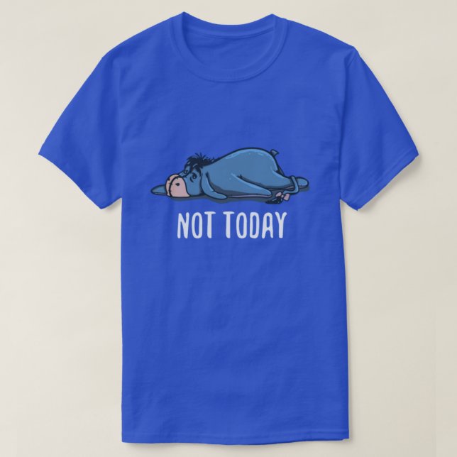 Not Today Tired Donkey Cartoon Design T Shirt (Design framsida)