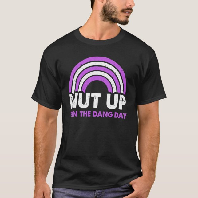 Nöt Up och Win Day Rainbow T Shirt (Framsida)