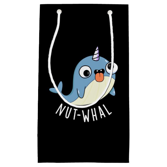 Nöt-whal Funny Narwhal Pun Mörk BG (Framsidan)