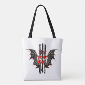 Not Your Angel Tote Bag – Alt Girl Gothic Style Tygkasse