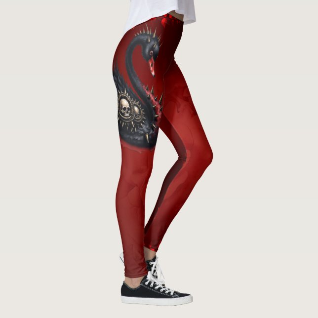 Not Your Average Swan – Spikes, Skulls & Sass.  Leggings (Höger)