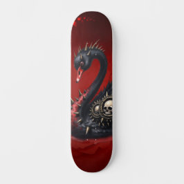 Not Your Average Swan – Spikes, Skulls & Sass. Mini Skateboard Bräda 18,5 Cm