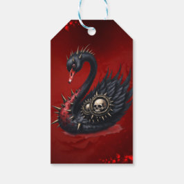 Not Your Average Swan – Spikes, Skulls & Sass. Presentetikett