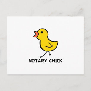 Notär Chick Vykort