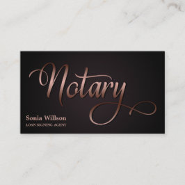 Notär elegant ro guld typograferingspenna visitkort