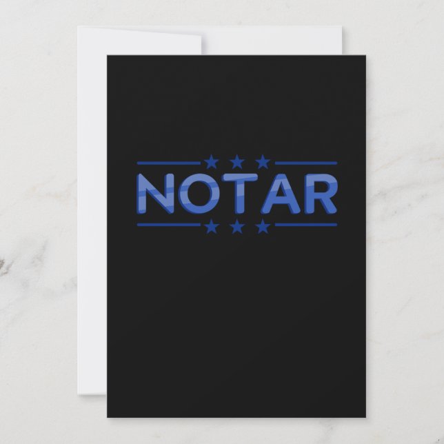 Notar Notarin Notary Public Anwalt Lawyer Gift Inbjudningar (Framsida)