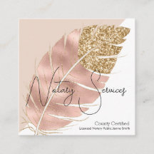Notariatjänster Rosa Guld Glitter Chic