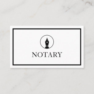 Notarie Agent Pen Logotyp Freelance Calligraphy Wr Visitkort