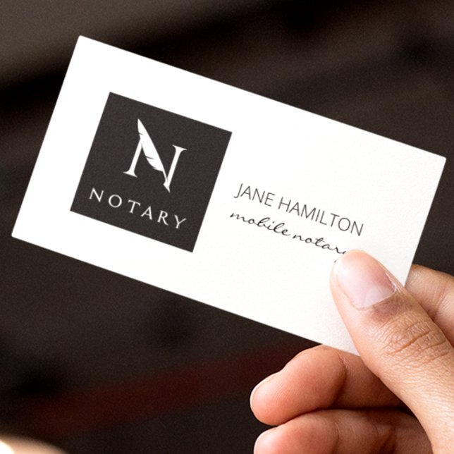 Notarie Signing Agent Visitkort (Skapare uppladdad)