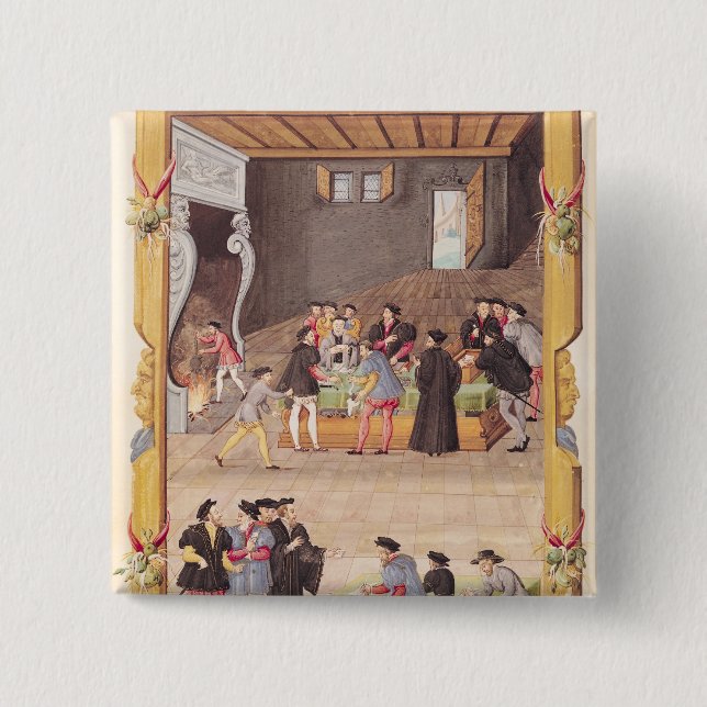 Notariesna och kung sekreterarar knapp (Framsida)